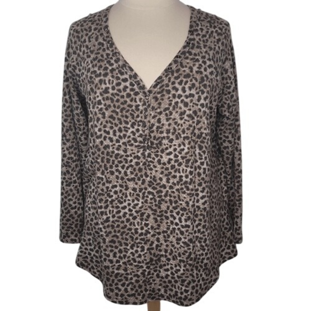 Torrid Black & Tan‎ Animal Print Top